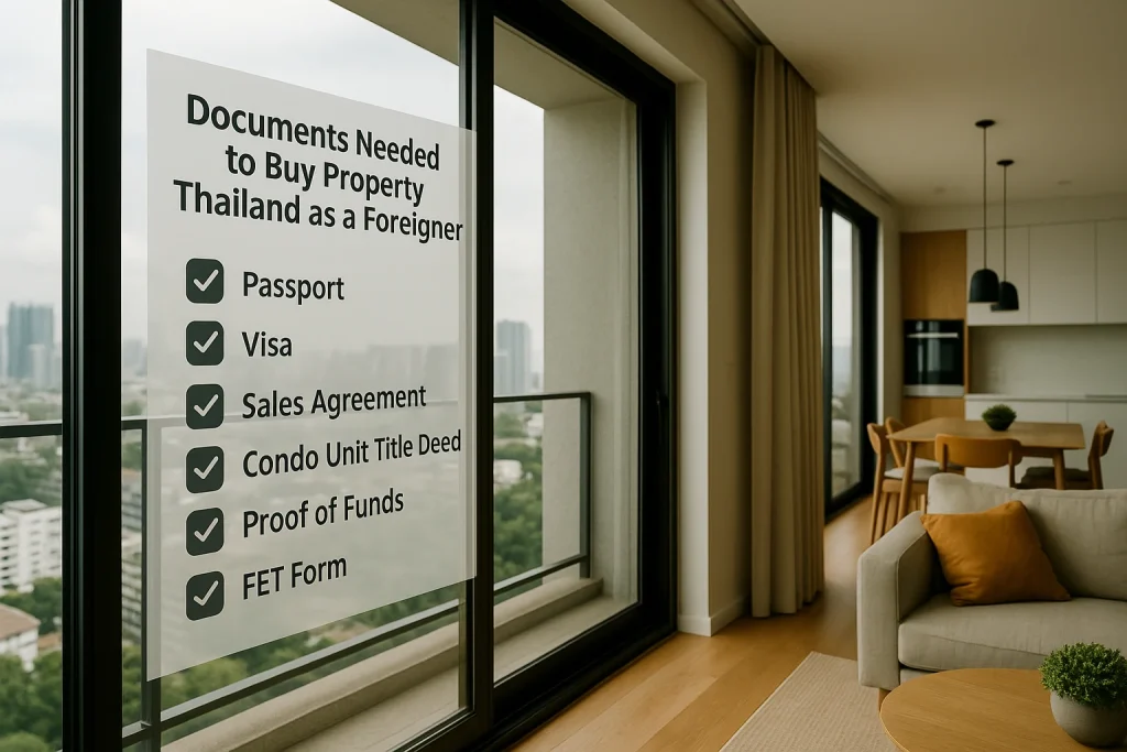 fet form thailand condo transfer process