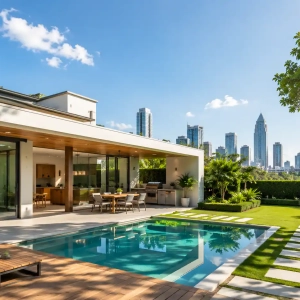 04-Modern luxury home with city view